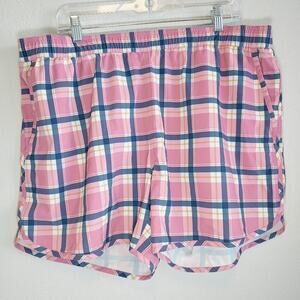 Bonobos Men's Curved Hem Plaid Swim Trunks Sz XL